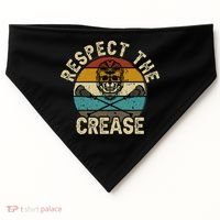 Respect the Crease Lacrosse Goalie USA-Made Doggie Bandana thumb 0
