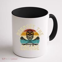 Respect the Crease Lacrosse Goalie Coffee Mug thumb 1