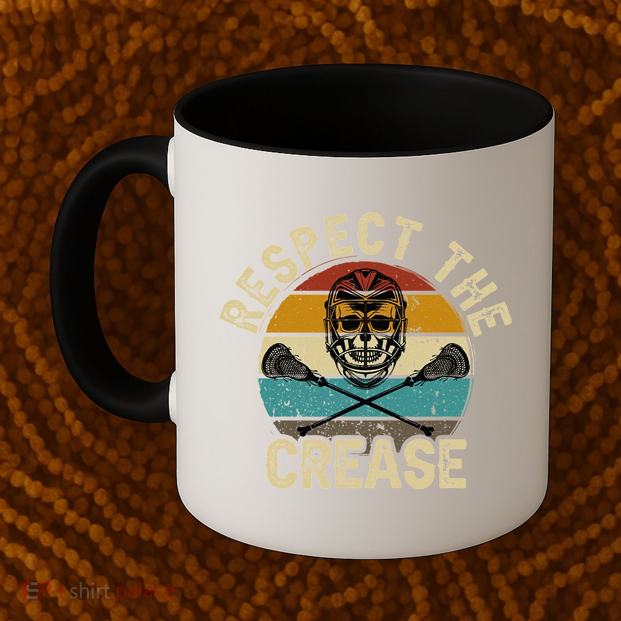Respect the Crease Lacrosse Goalie Coffee Mug
