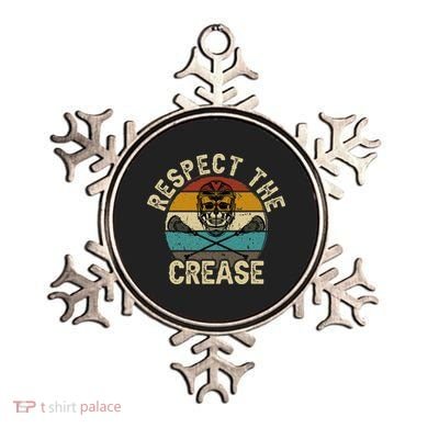 Respect the Crease Lacrosse Goalie Ornament