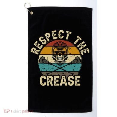 Respect the Crease Lacrosse Goalie Golf Towel