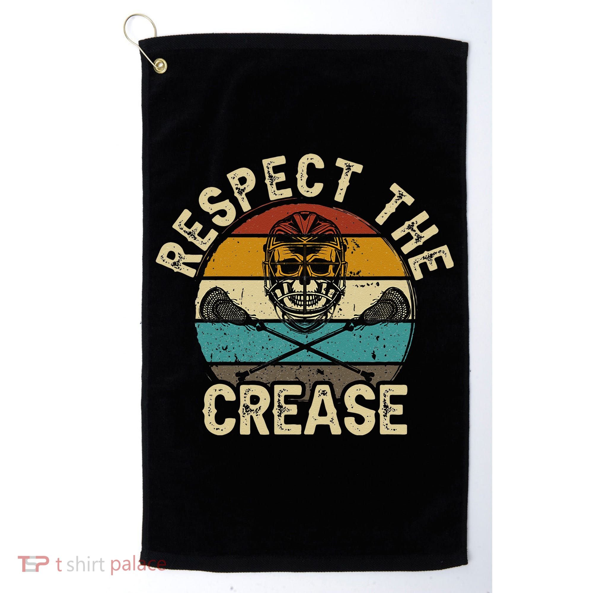Respect the Crease Lacrosse Goalie Golf Towel