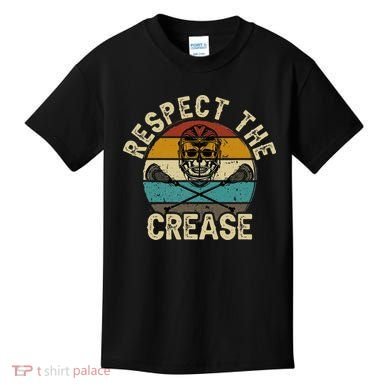 Respect the Crease Lacrosse Goalie Kids T-Shirt