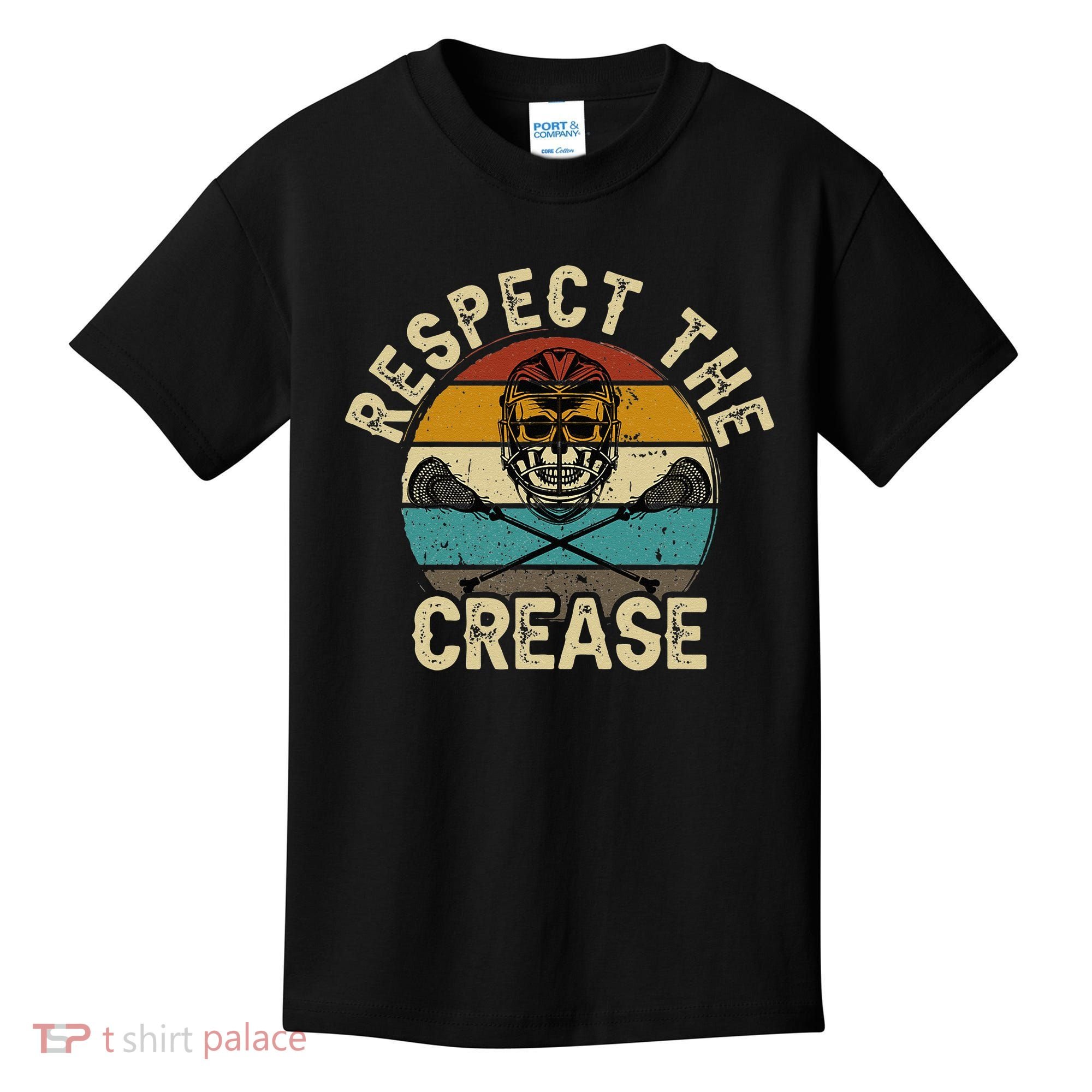 Respect the Crease Lacrosse Goalie Kids T-Shirt