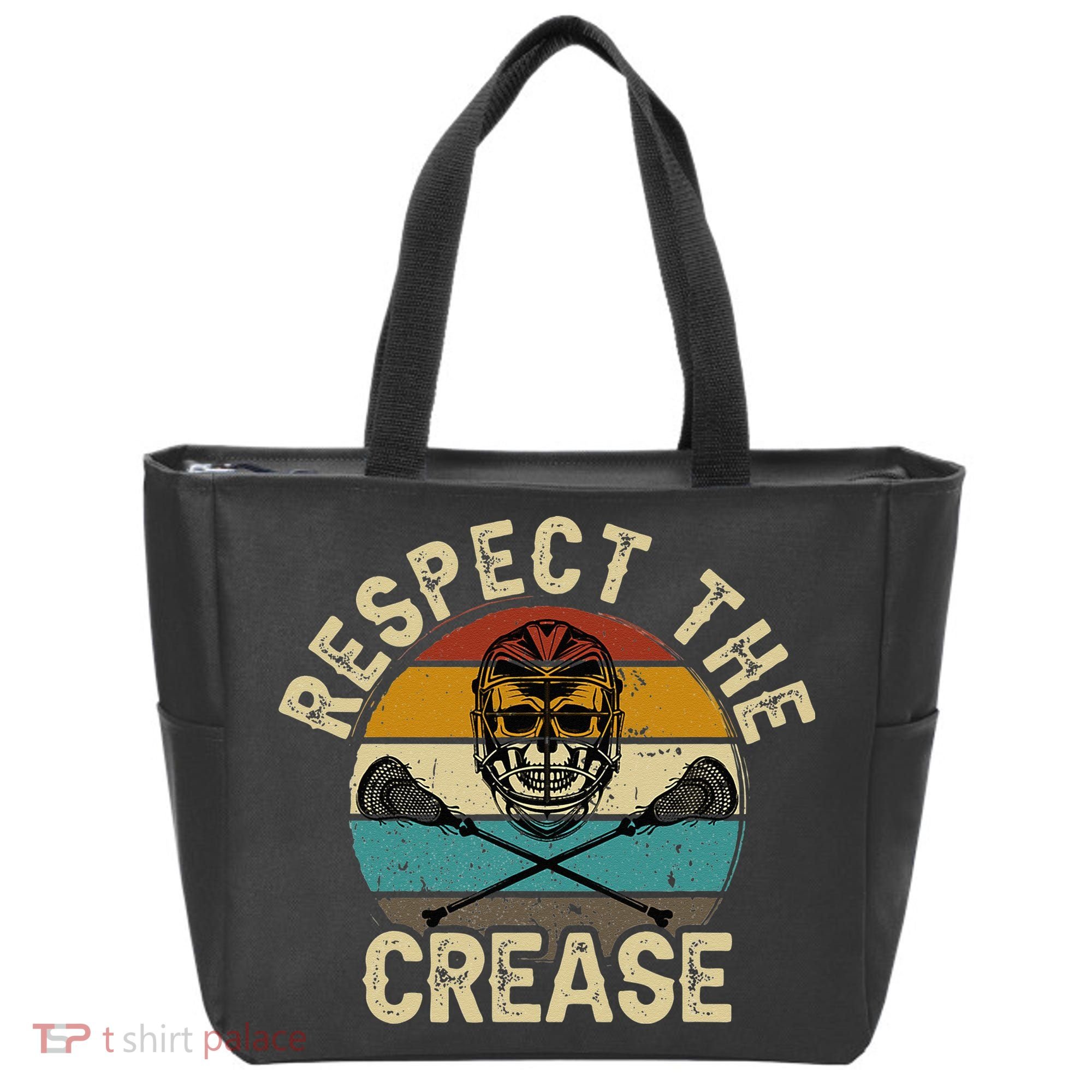 Respect the Crease Lacrosse Goalie Tote Bag