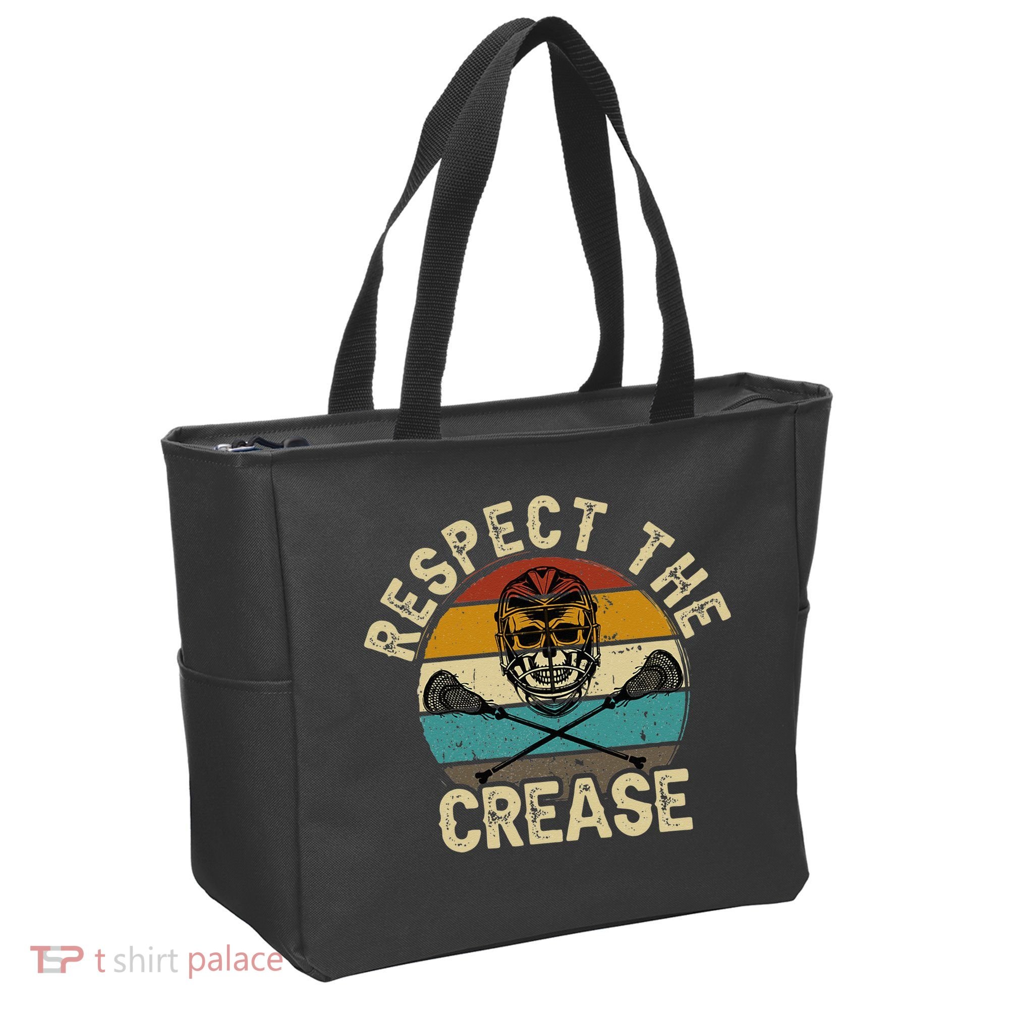 Respect the Crease Lacrosse Goalie Tote Bag