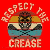 Respect the Crease Lacrosse Goalie Santa Hat thumb 1