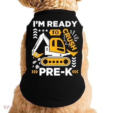 Ready To Crush Preschool Prek Construction Truck Boy Doggie Tank