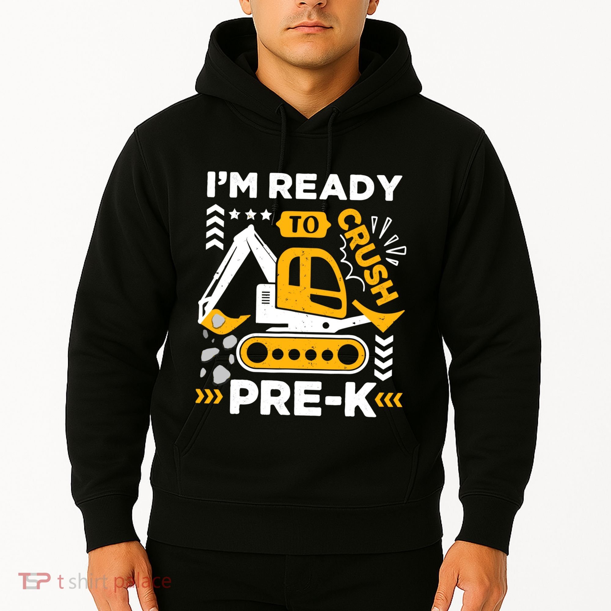 Ready To Crush Preschool Prek Construction Truck Boy Hoodie