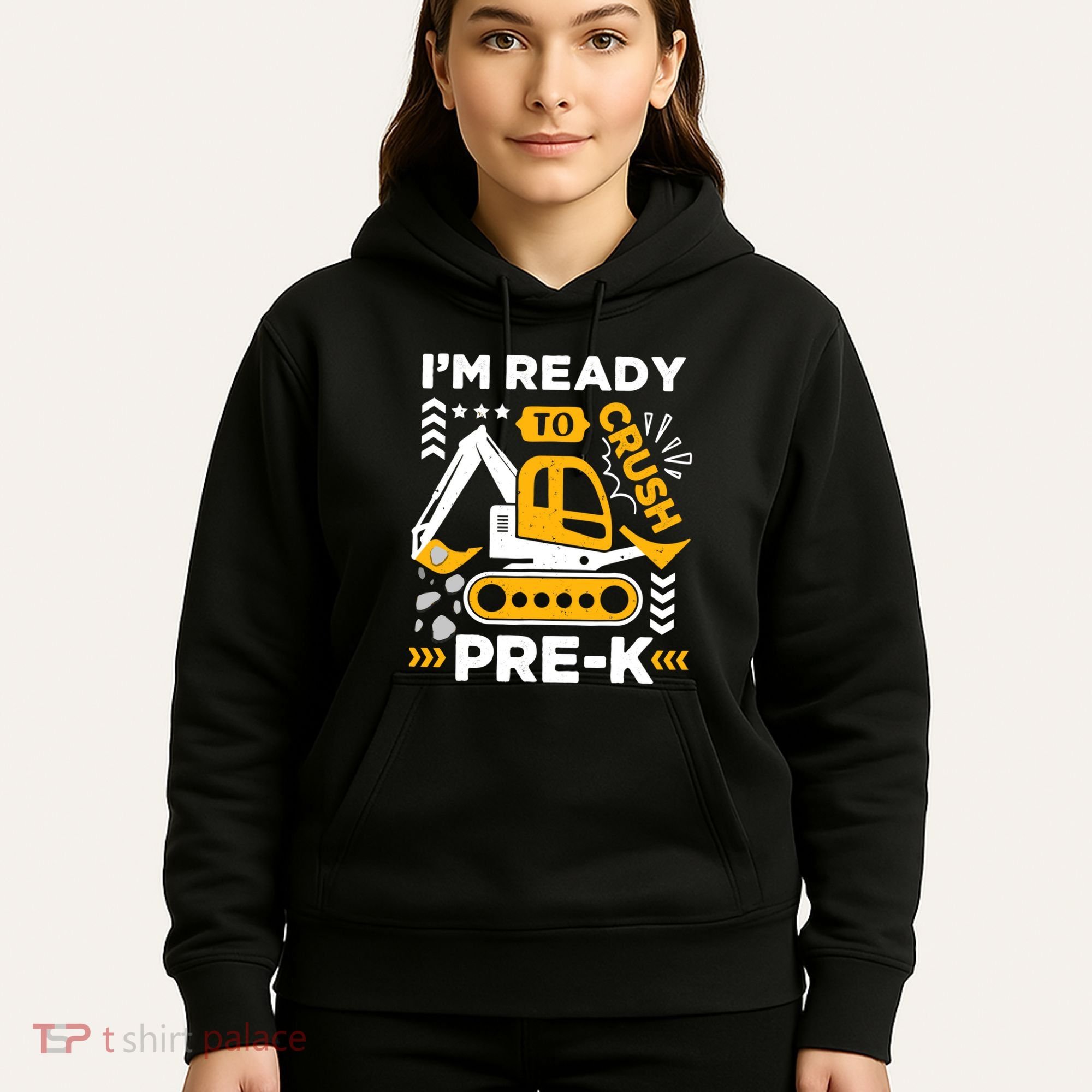 Ready To Crush Preschool Prek Construction Truck Boy Hoodie