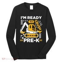 Ready To Crush Preschool Prek Construction Truck Boy Long Sleeve Shirt thumb 0