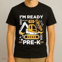 Ready To Crush Preschool Prek Construction Truck Boy T-Shirt thumb 3