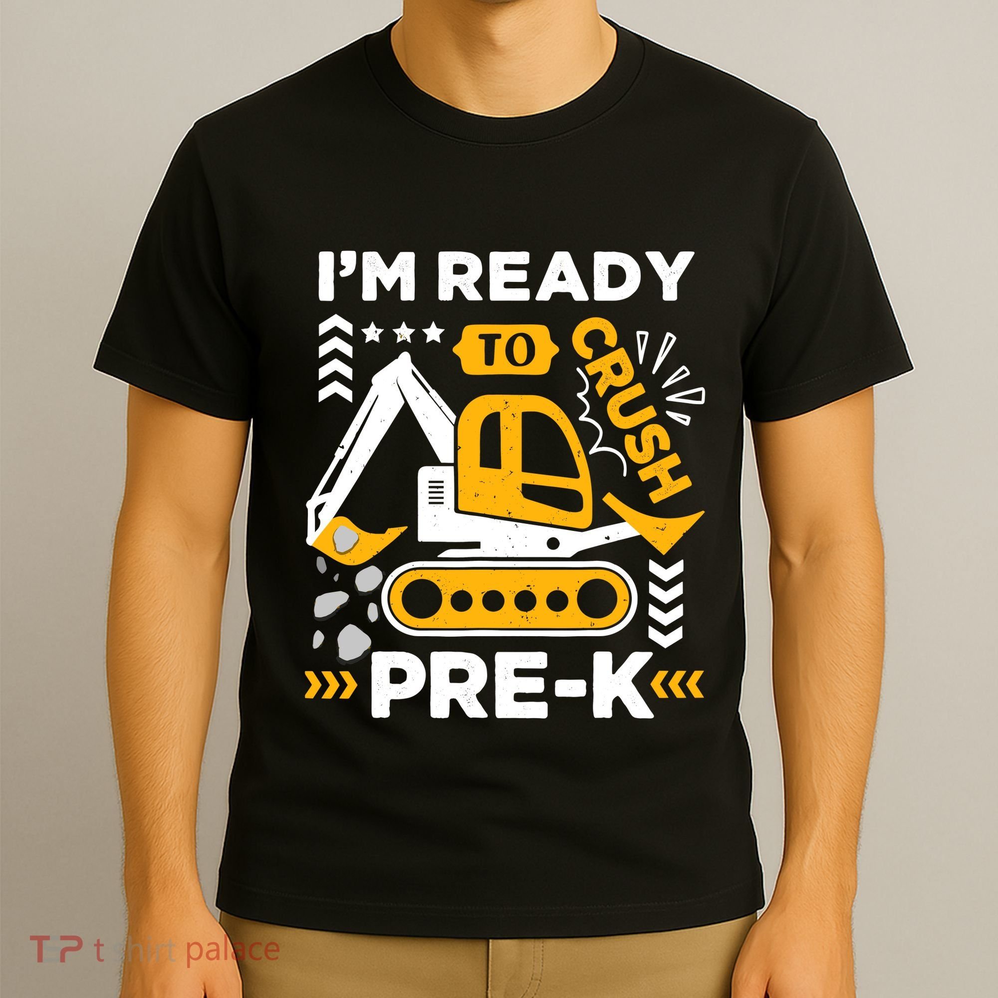 Ready To Crush Preschool Prek Construction Truck Boy T-Shirt
