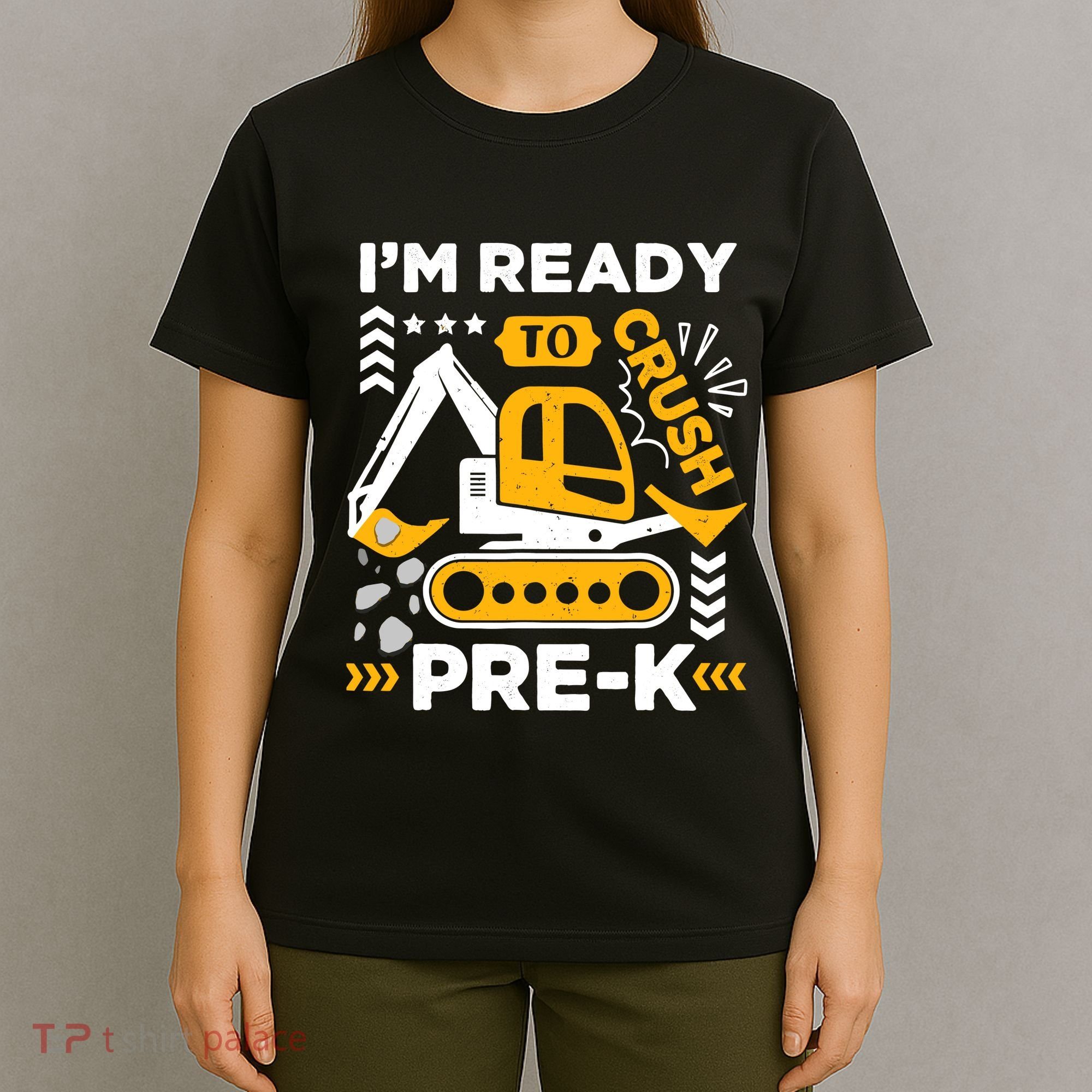 Ready To Crush Preschool Prek Construction Truck Boy T-Shirt