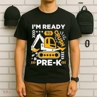 Ready To Crush Preschool Prek Construction Truck Boy T-Shirt thumb 6