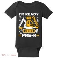 Ready To Crush Preschool Prek Construction Truck Boy Baby Bodysuit thumb 0