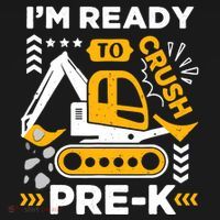 Ready To Crush Preschool Prek Construction Truck Boy Toddler Hoodie thumb 2