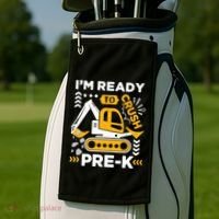 Ready To Crush Preschool Prek Construction Truck Boy Golf Towel thumb 2