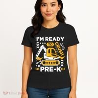 Ready To Crush Preschool Prek Construction Truck Boy Women's T-Shirt thumb 4
