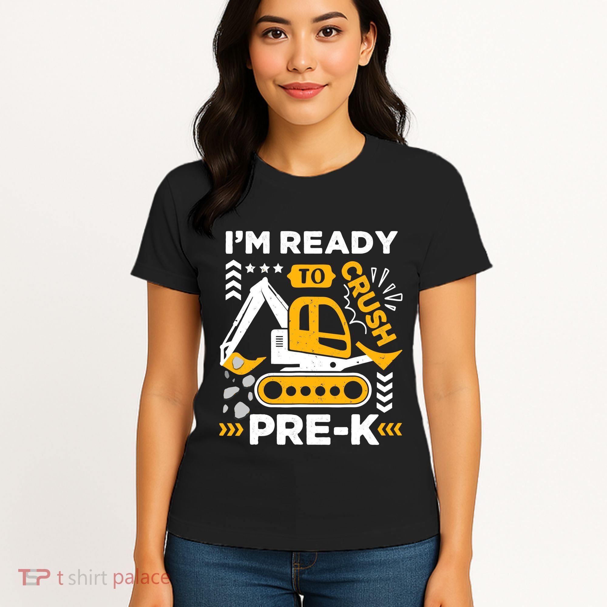 Ready To Crush Preschool Prek Construction Truck Boy Women's T-Shirt