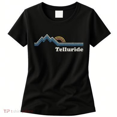 Retro Telluride Colorado Vintage Sunrise Mountains Women's T-Shirt