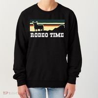 Rodeo Time Cowboy Wild West Cow Horseman Ranch Lasso Boots Women's Sweatshirt thumb 0