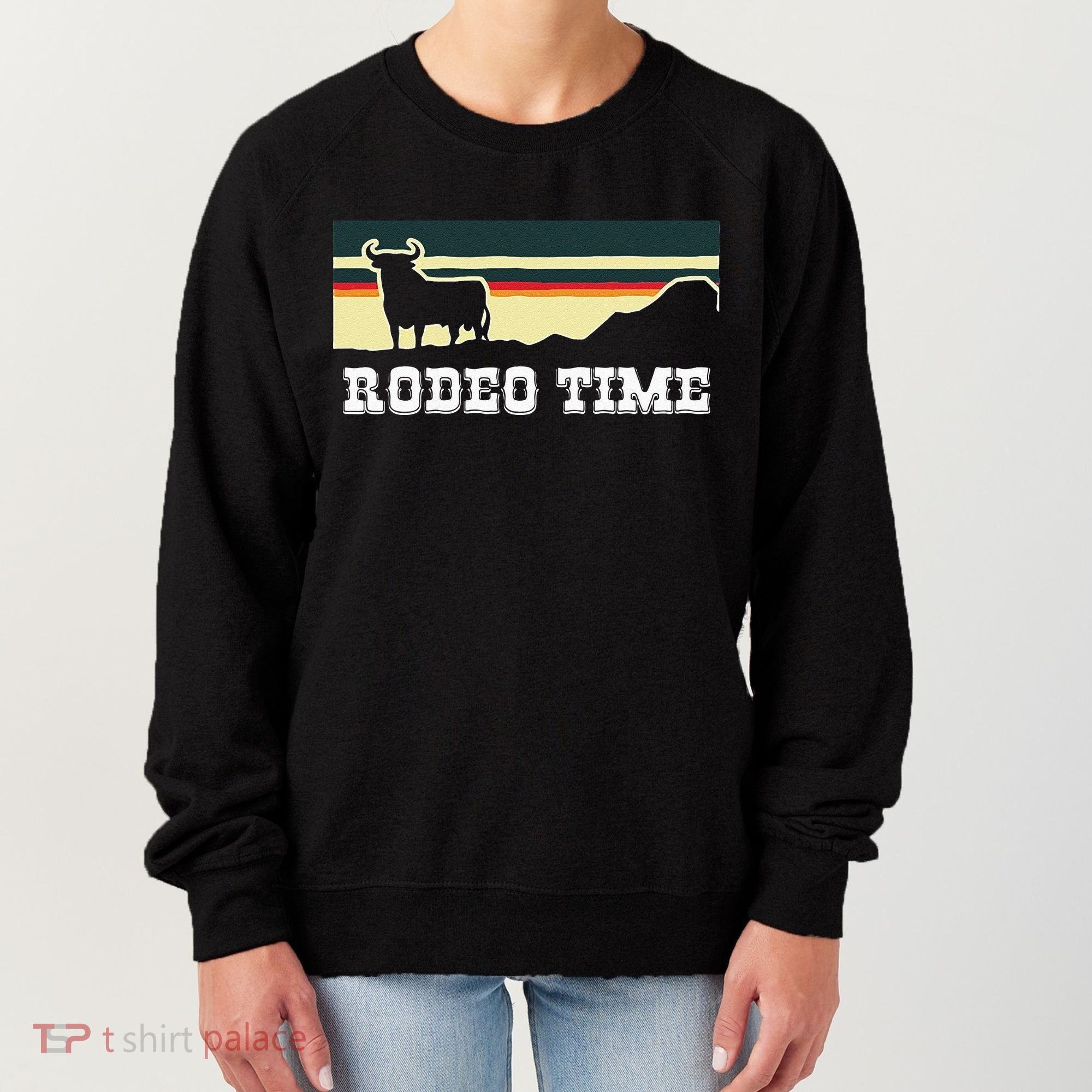 Rodeo Time Cowboy Wild West Cow Horseman Ranch Lasso Boots Women's Sweatshirt