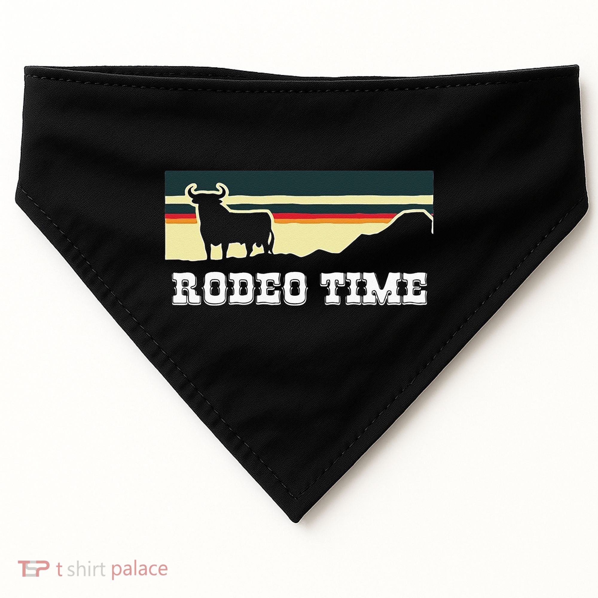 Rodeo Time Cowboy Wild West Cow Horseman Ranch Lasso Boots USA-Made Doggie Bandana