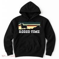 Rodeo Time Cowboy Wild West Cow Horseman Ranch Lasso Boots Hoodie thumb 0