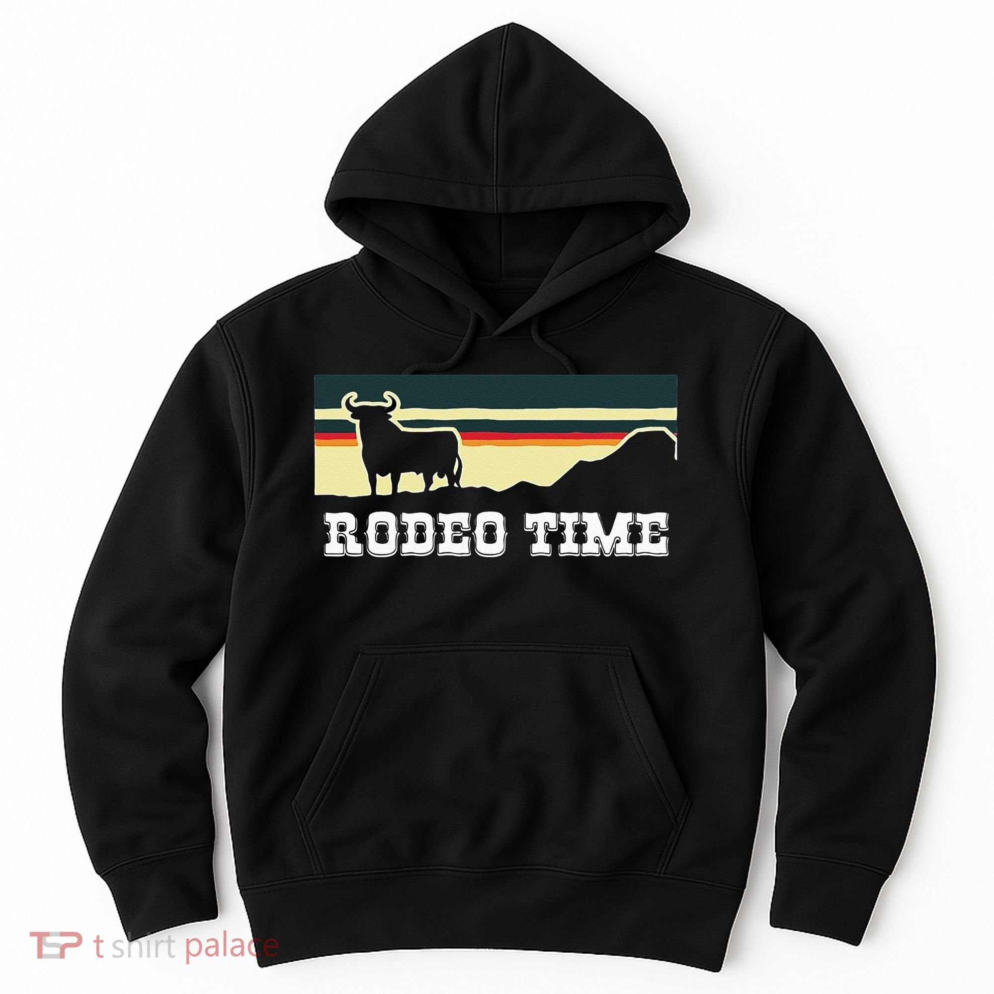 Rodeo Time Cowboy Wild West Cow Horseman Ranch Lasso Boots Hoodie