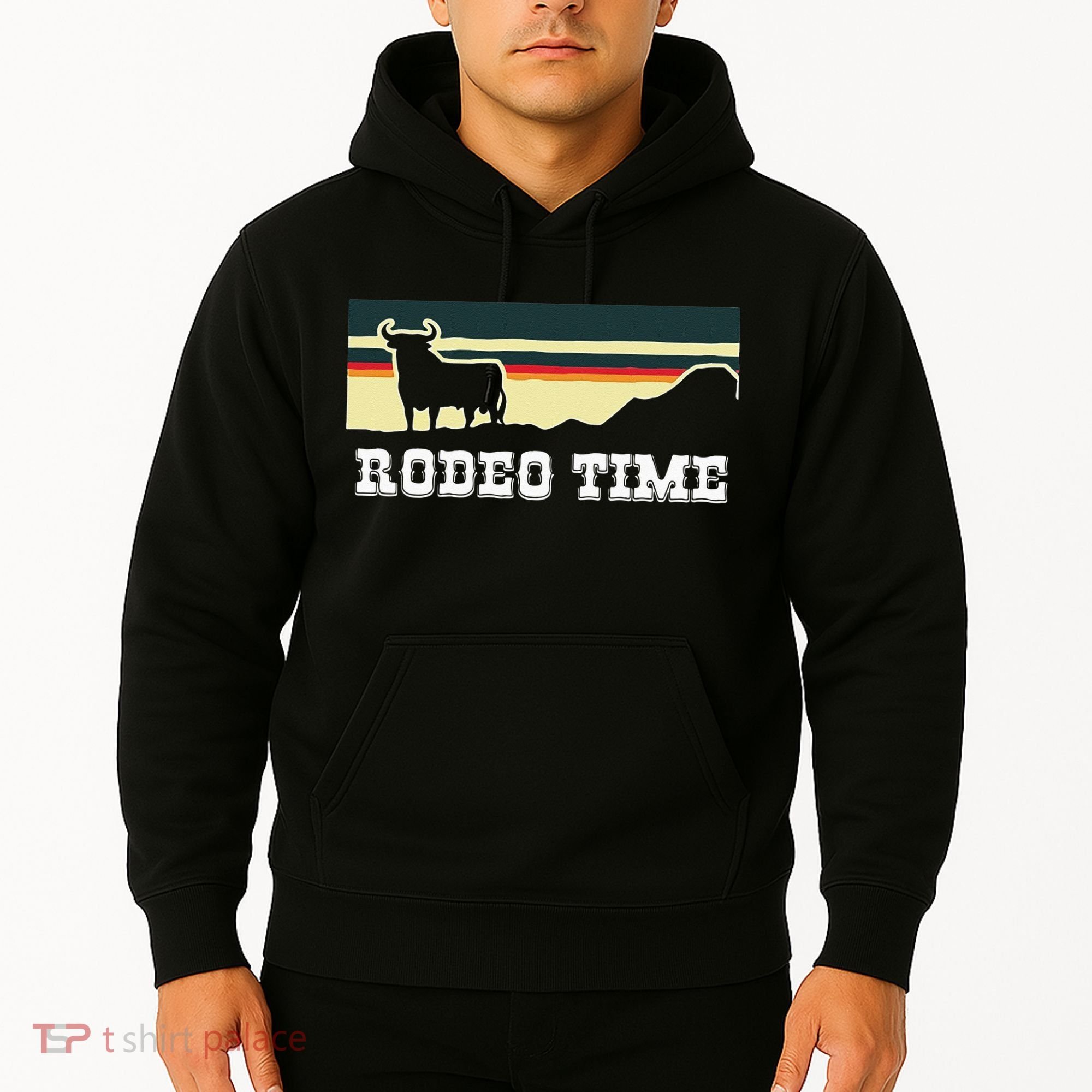 Rodeo Time Cowboy Wild West Cow Horseman Ranch Lasso Boots Hoodie
