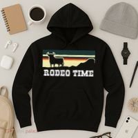 Rodeo Time Cowboy Wild West Cow Horseman Ranch Lasso Boots Hoodie thumb 3