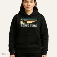 Rodeo Time Cowboy Wild West Cow Horseman Ranch Lasso Boots Hoodie thumb 5