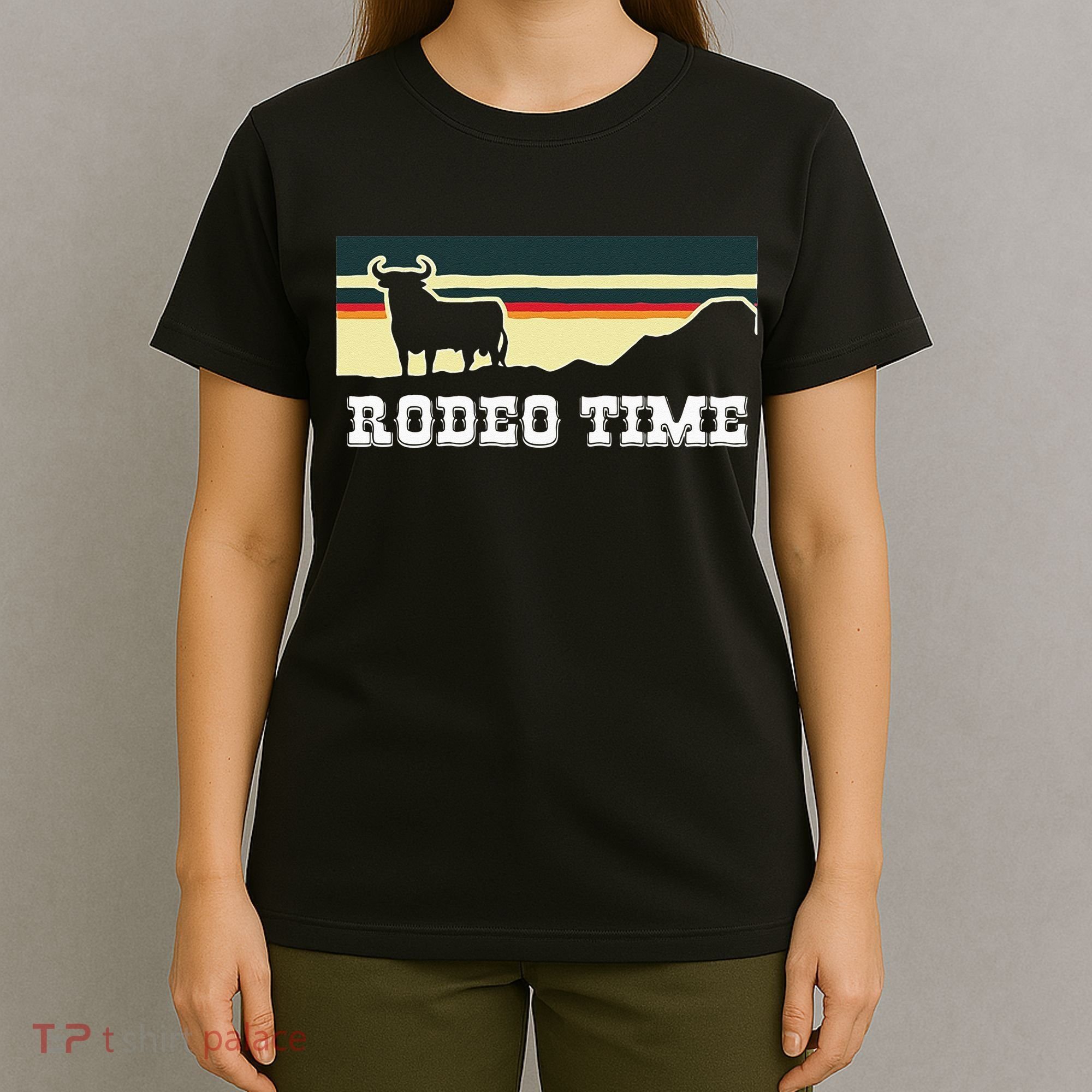 Rodeo Time Cowboy Wild West Cow Horseman Ranch Lasso Boots T-Shirt