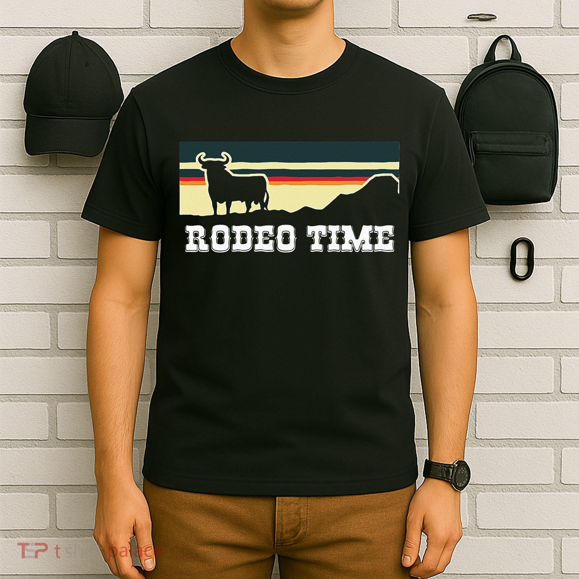 Rodeo Time Cowboy Wild West Cow Horseman Ranch Lasso Boots T-Shirt