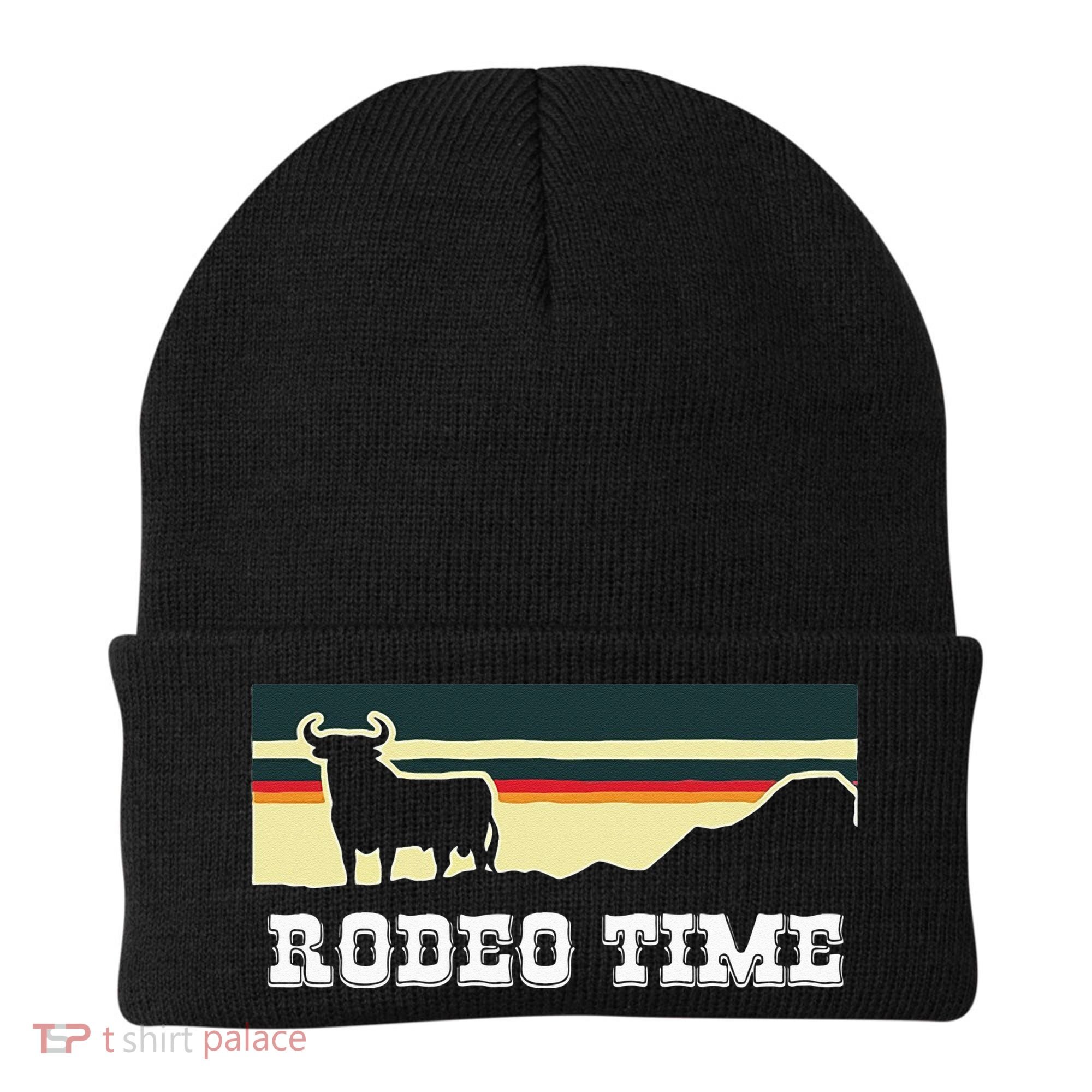 Rodeo Time Cowboy Wild West Cow Horseman Ranch Lasso Boots Beanie