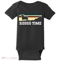 Rodeo Time Cowboy Wild West Cow Horseman Ranch Lasso Boots Baby Bodysuit thumb 0