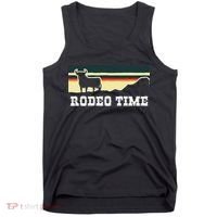 Rodeo Time Cowboy Wild West Cow Horseman Ranch Lasso Boots Tank Top thumb 0