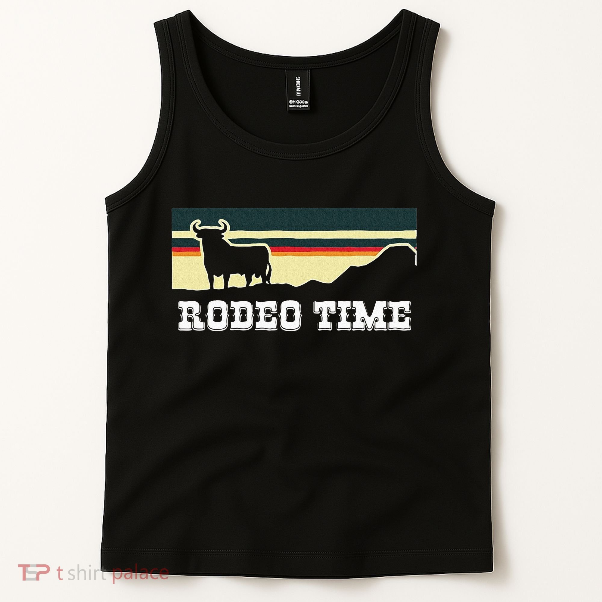 Rodeo Time Cowboy Wild West Cow Horseman Ranch Lasso Boots Tank Top