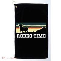 Rodeo Time Cowboy Wild West Cow Horseman Ranch Lasso Boots Golf Towel thumb 0