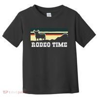 Rodeo Time Cowboy Wild West Cow Horseman Ranch Lasso Boots Toddler T-Shirt thumb 0