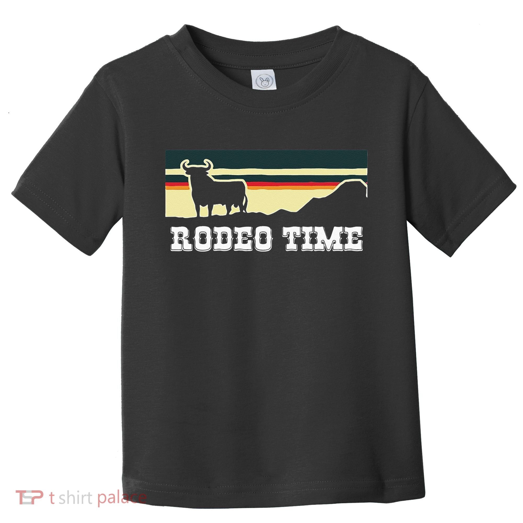 Rodeo Time Cowboy Wild West Cow Horseman Ranch Lasso Boots Toddler T-Shirt
