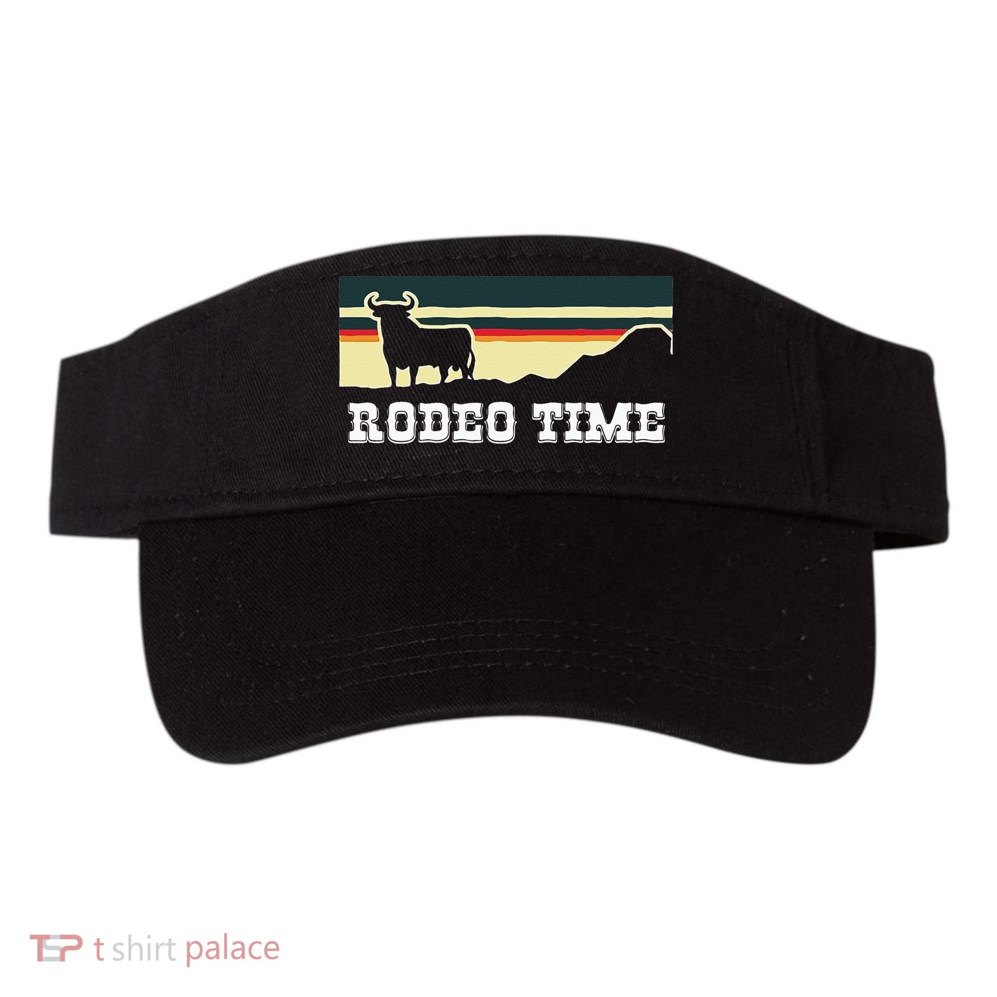 Rodeo Time Cowboy Wild West Cow Horseman Ranch Lasso Boots Visor