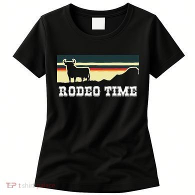 Rodeo Time Cowboy Wild West Cow Horseman Ranch Lasso Boots Women's T-Shirt