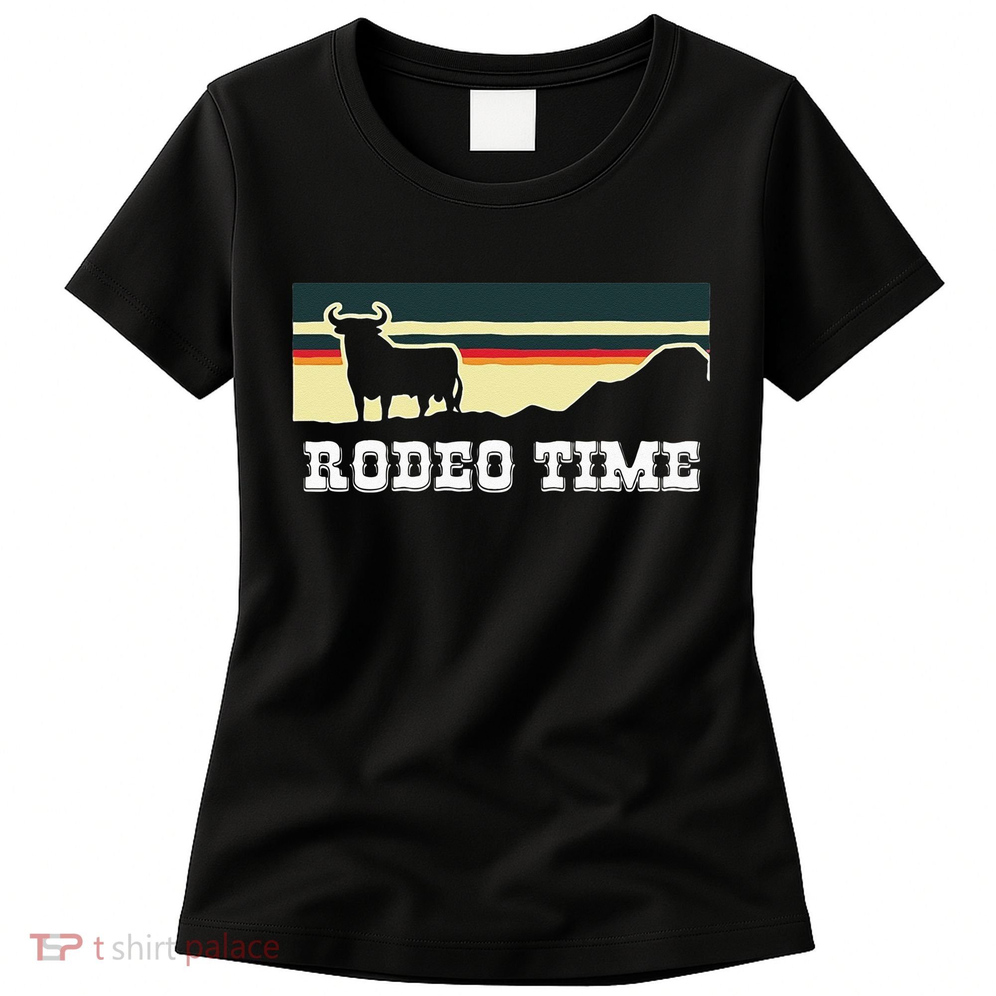Rodeo Time Cowboy Wild West Cow Horseman Ranch Lasso Boots Women's T-Shirt