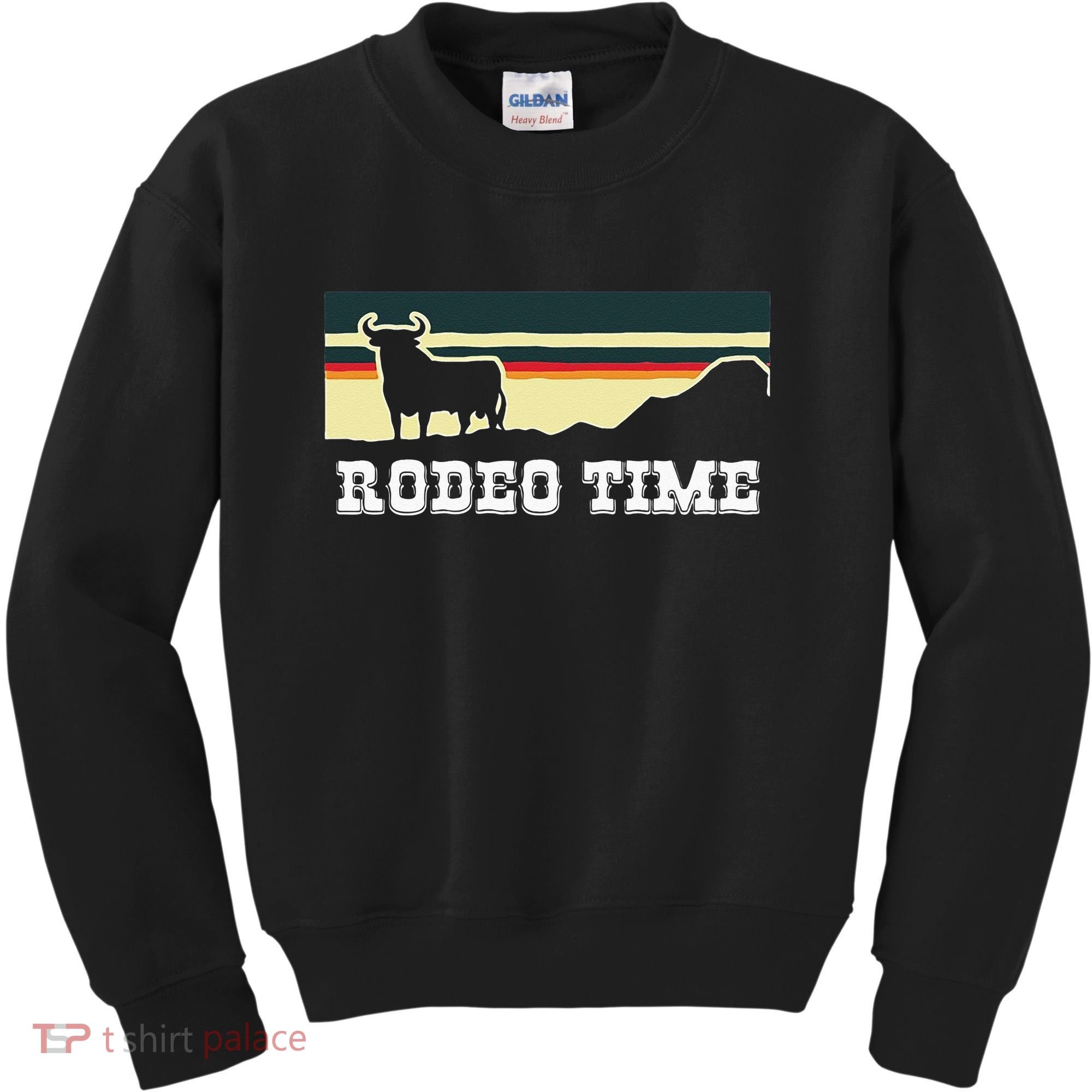 Rodeo Time Cowboy Wild West Cow Horseman Ranch Lasso Boots Kids Sweatshirt