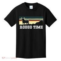 Rodeo Time Cowboy Wild West Cow Horseman Ranch Lasso Boots Kids T-Shirt thumb 0