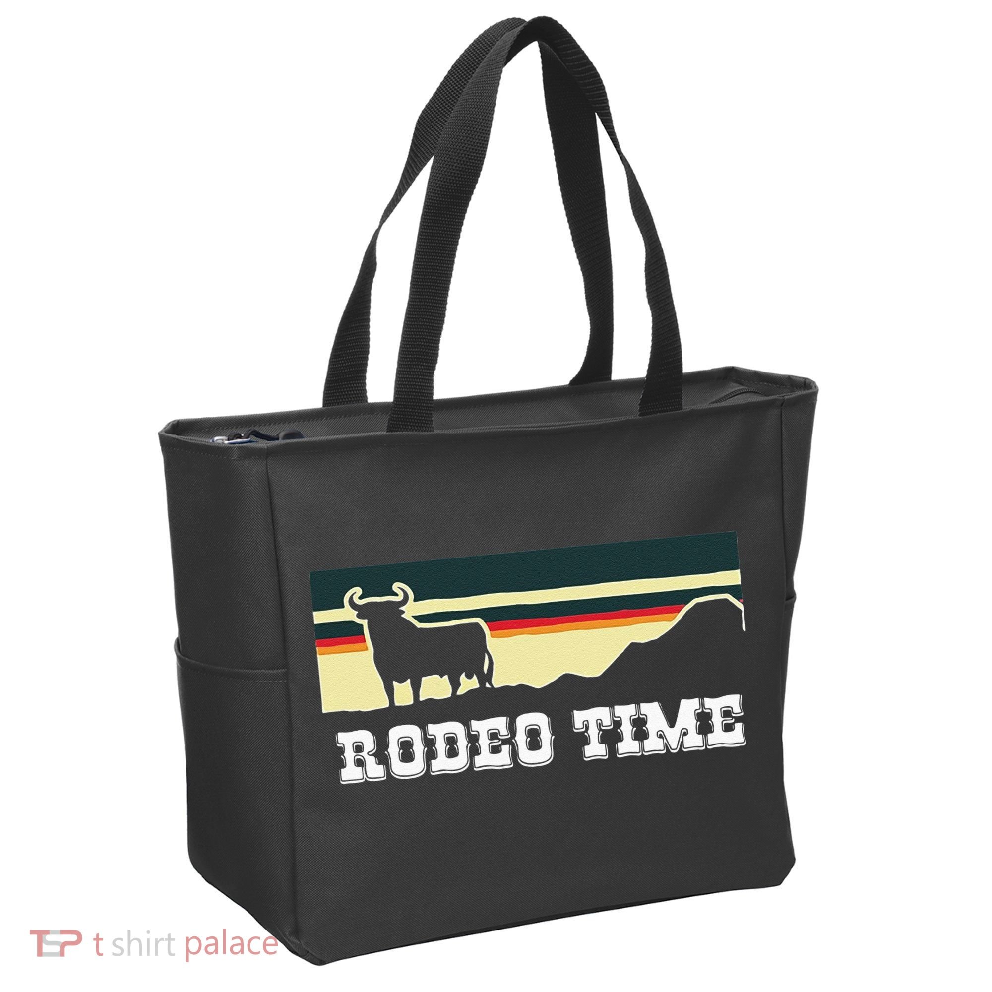Rodeo Time Cowboy Wild West Cow Horseman Ranch Lasso Boots Tote Bag