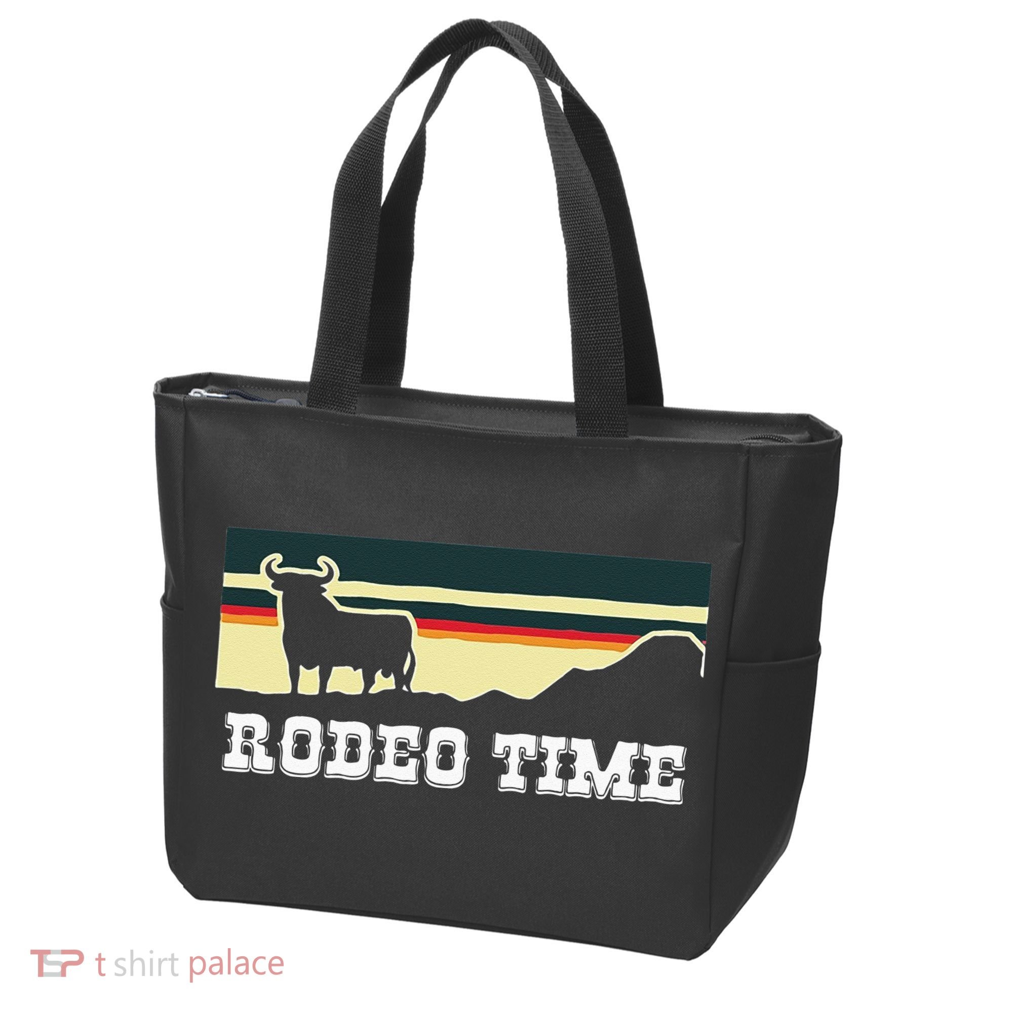 Rodeo Time Cowboy Wild West Cow Horseman Ranch Lasso Boots Tote Bag
