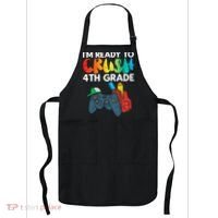 Ready To Crush 4th Grade Fourth Video Gamer First Day Boys Apron thumb 0